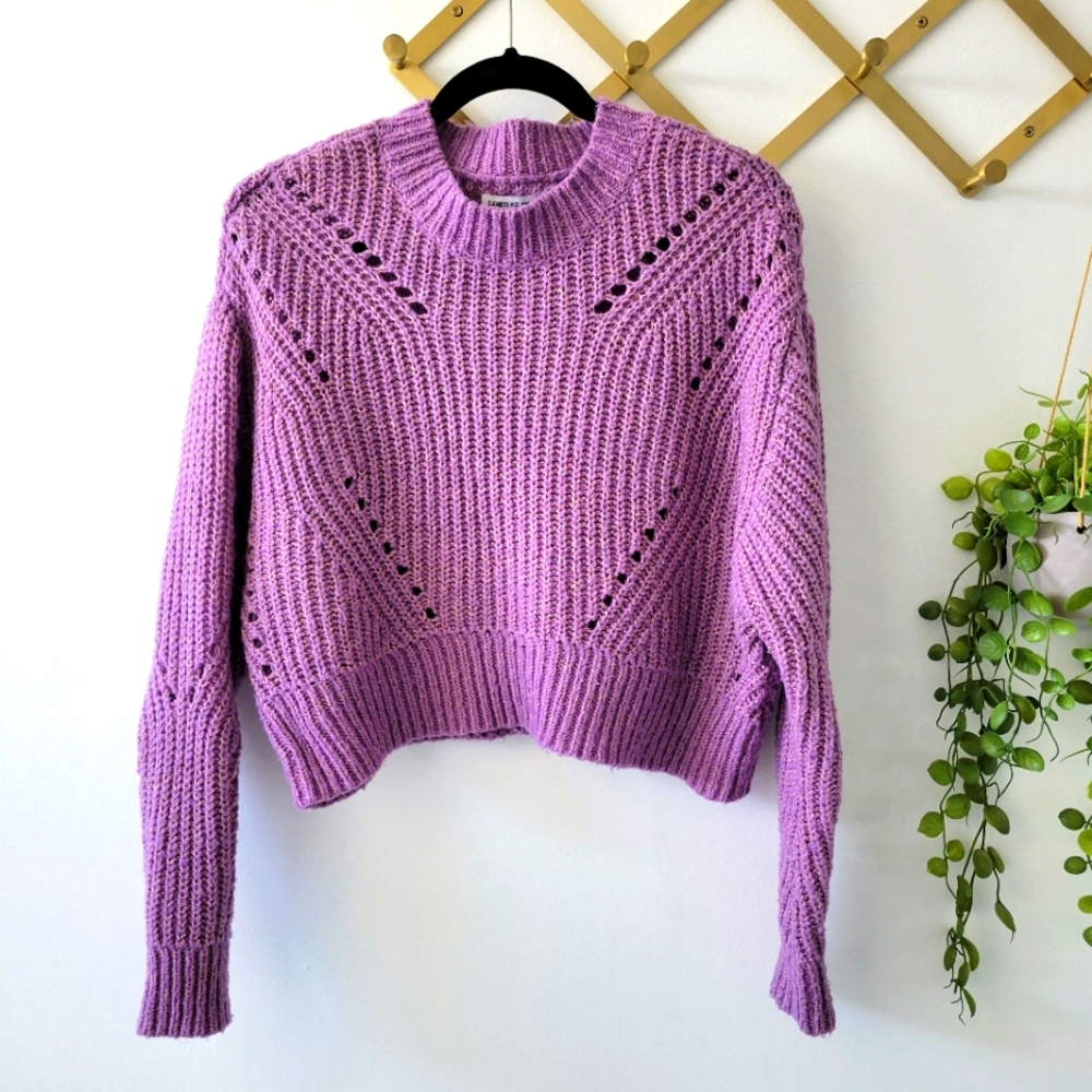 Elizabeth and James purple knit sweater - Size XS
